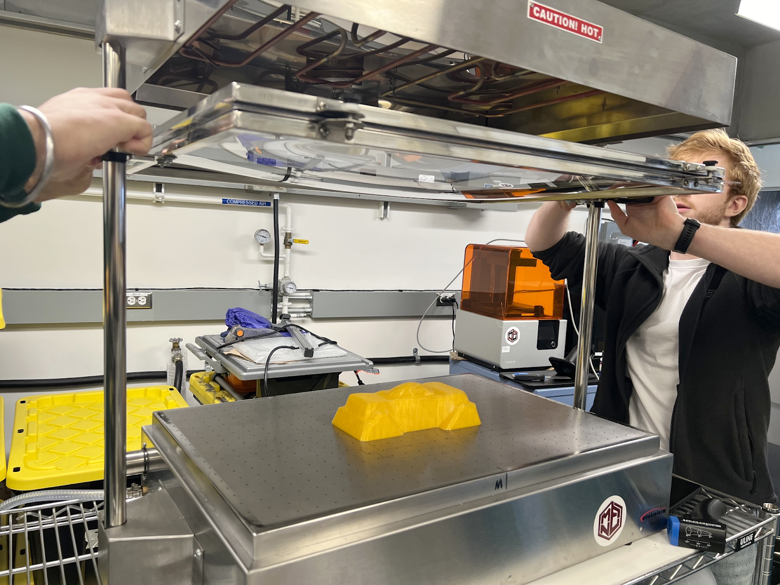 Thermoforming process of shell mould